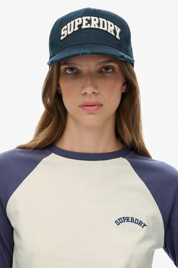 Superdry Bon&eacute; com logo azul