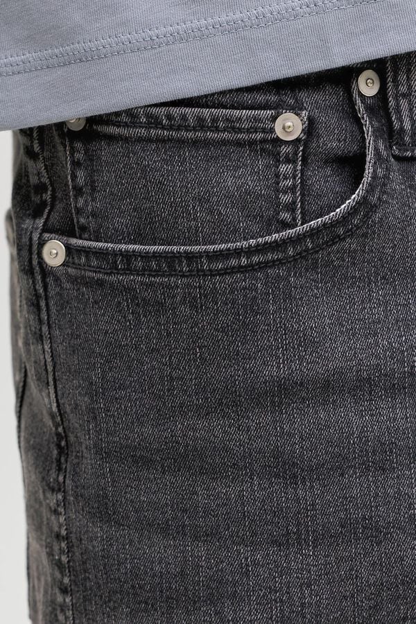 Jack & Jones Bermuda regular stone wash preto