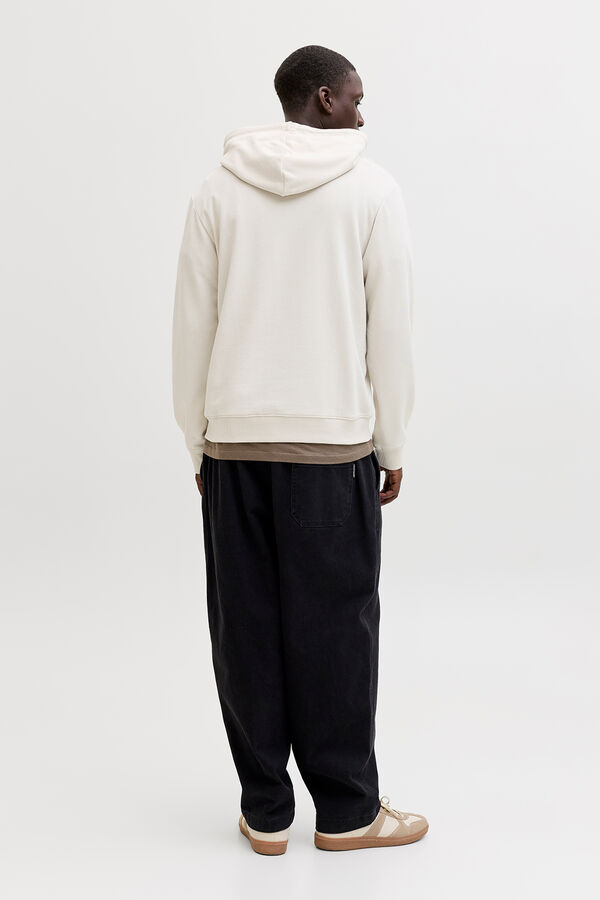 Jack & Jones Sweatshirt com capuz em felpa suave cinzento