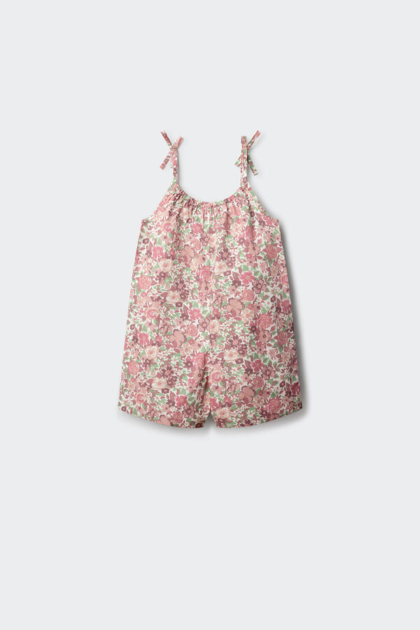 Springfield Kids Jardineiras de flores para menina rosa