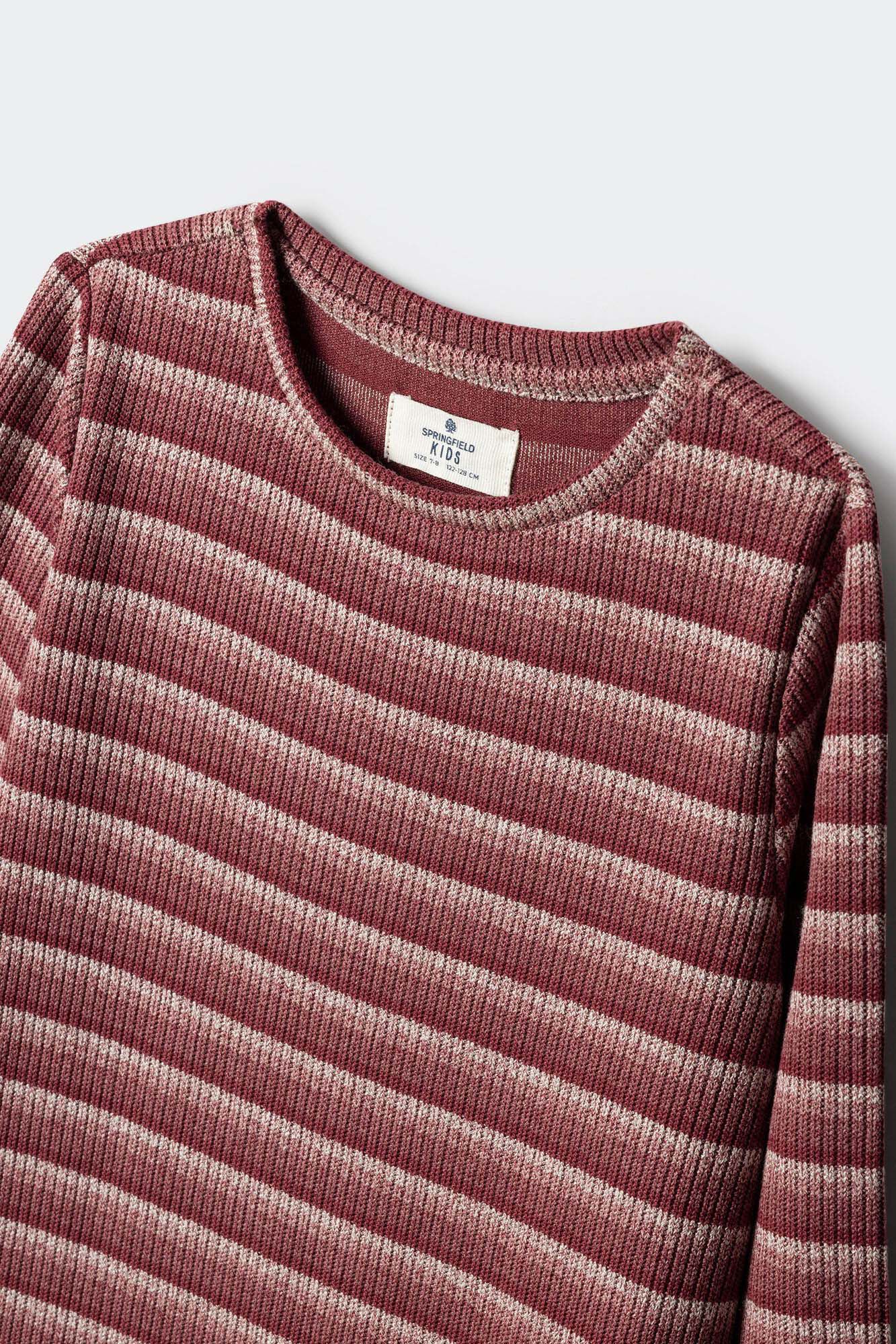 Springfield Kids Vestido longo riscas para meninas