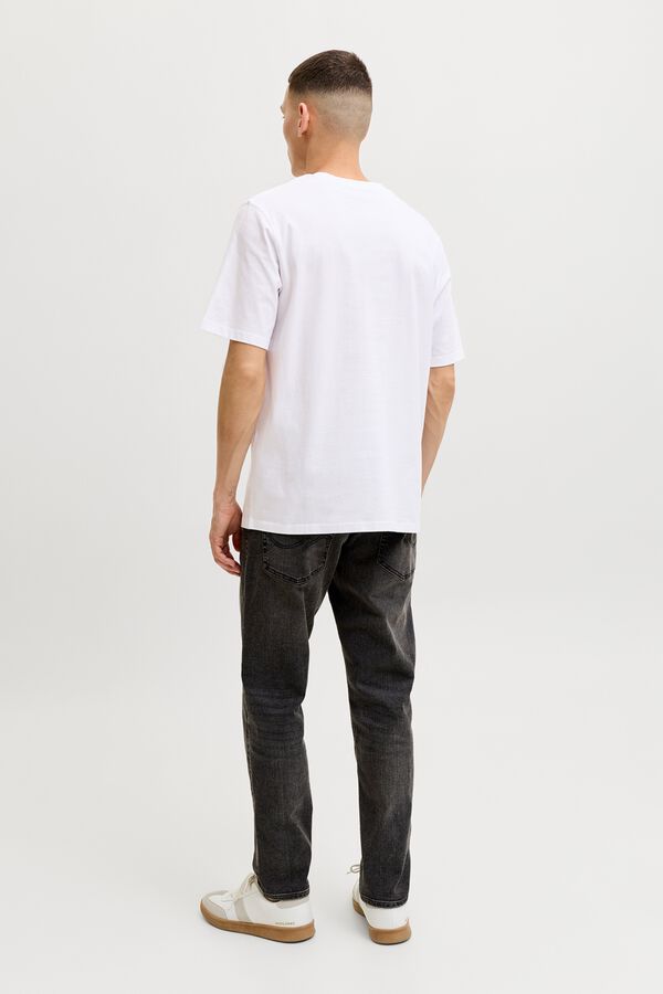 Jack & Jones T-shirt de manga curta com logo branco