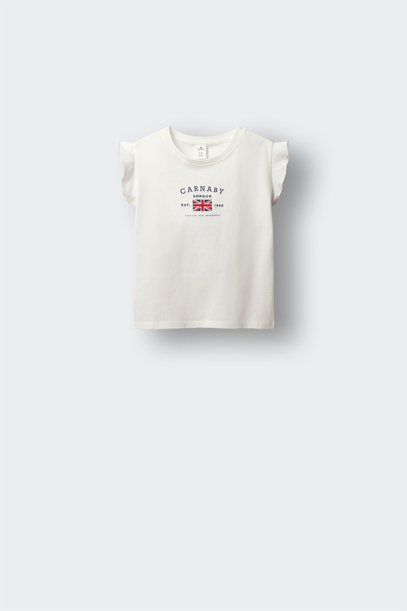 Springfield Kids T-shirt de manga curta com bandeira para menina