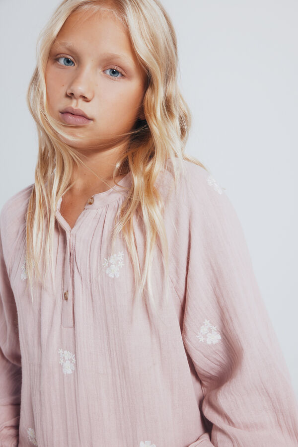 Springfield Kids Blusa de manga comprida para menina rosa