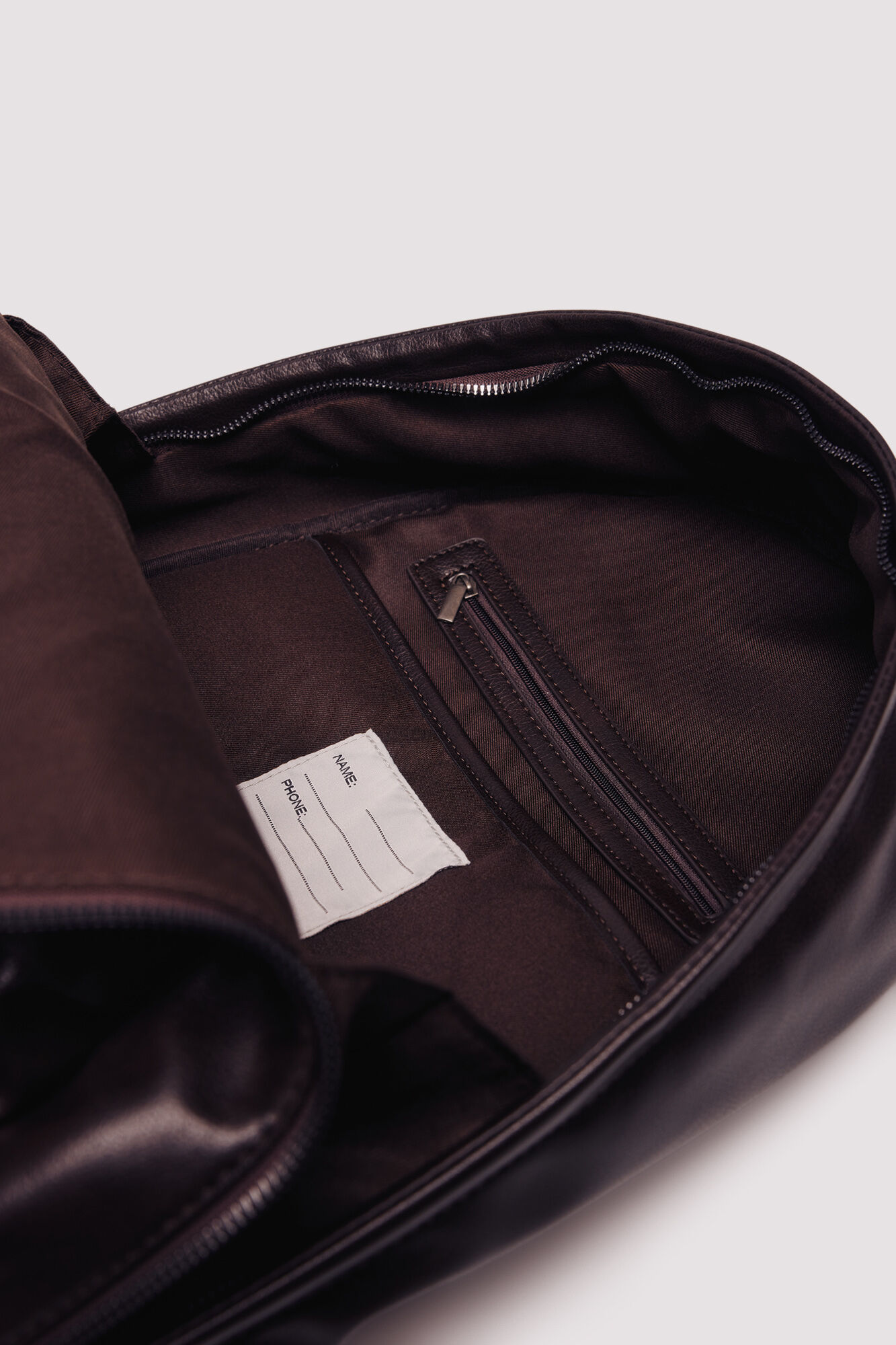 Springfield Mochila casual com efeito pele marrom