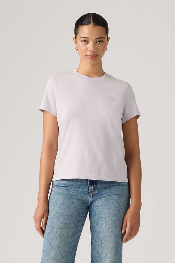 Levi's T-shirt de manga curta com logo rosa