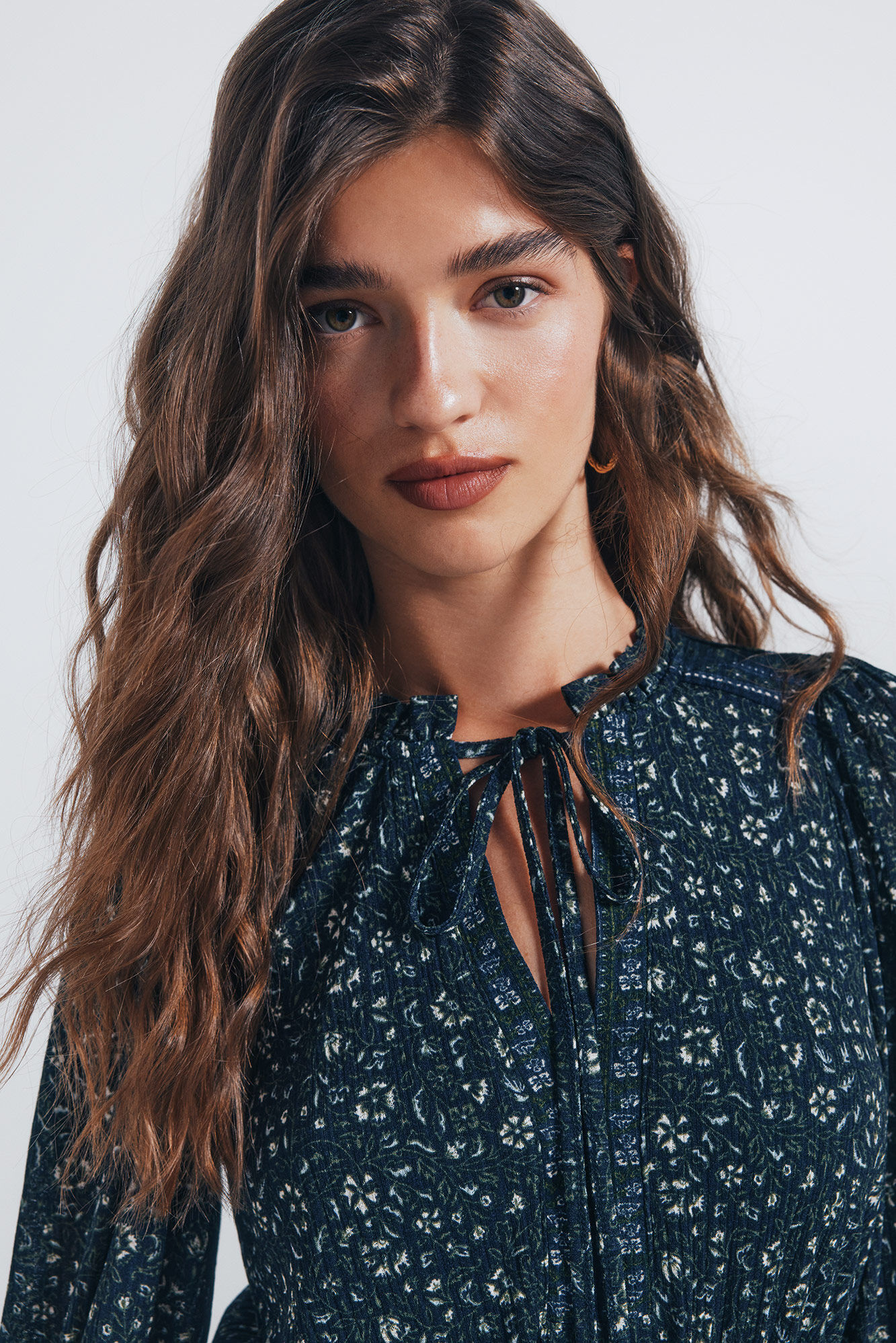 Springfield Vestido corto estampado cenefa