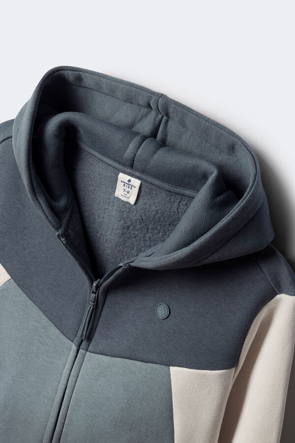 Springfield Kids Sweatshirt com capuz para menino azul