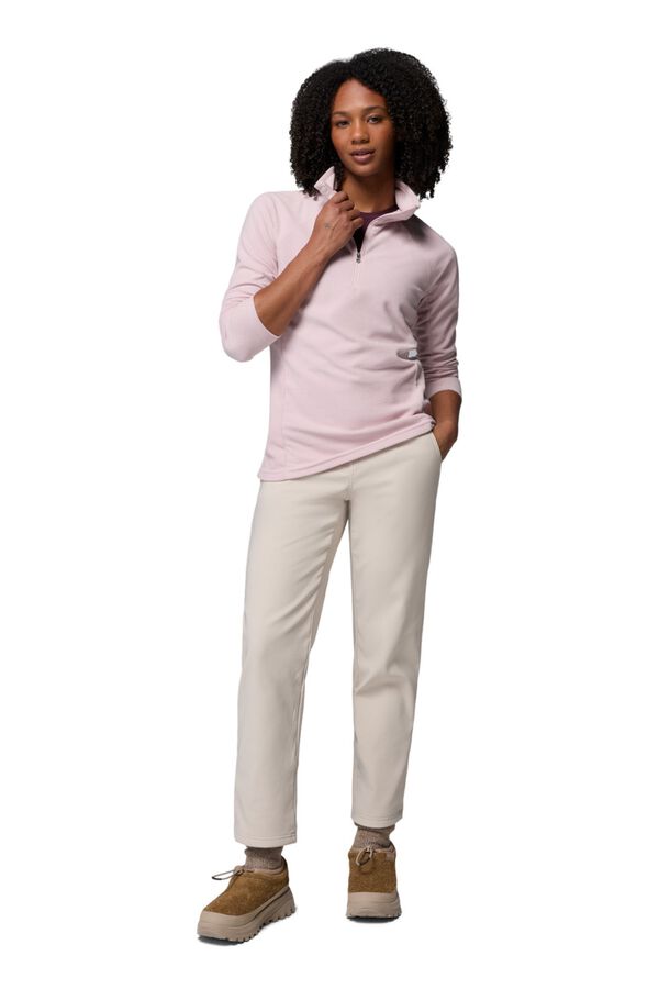 Columbia Forro polar com meio fecho-&eacute;clair rosa