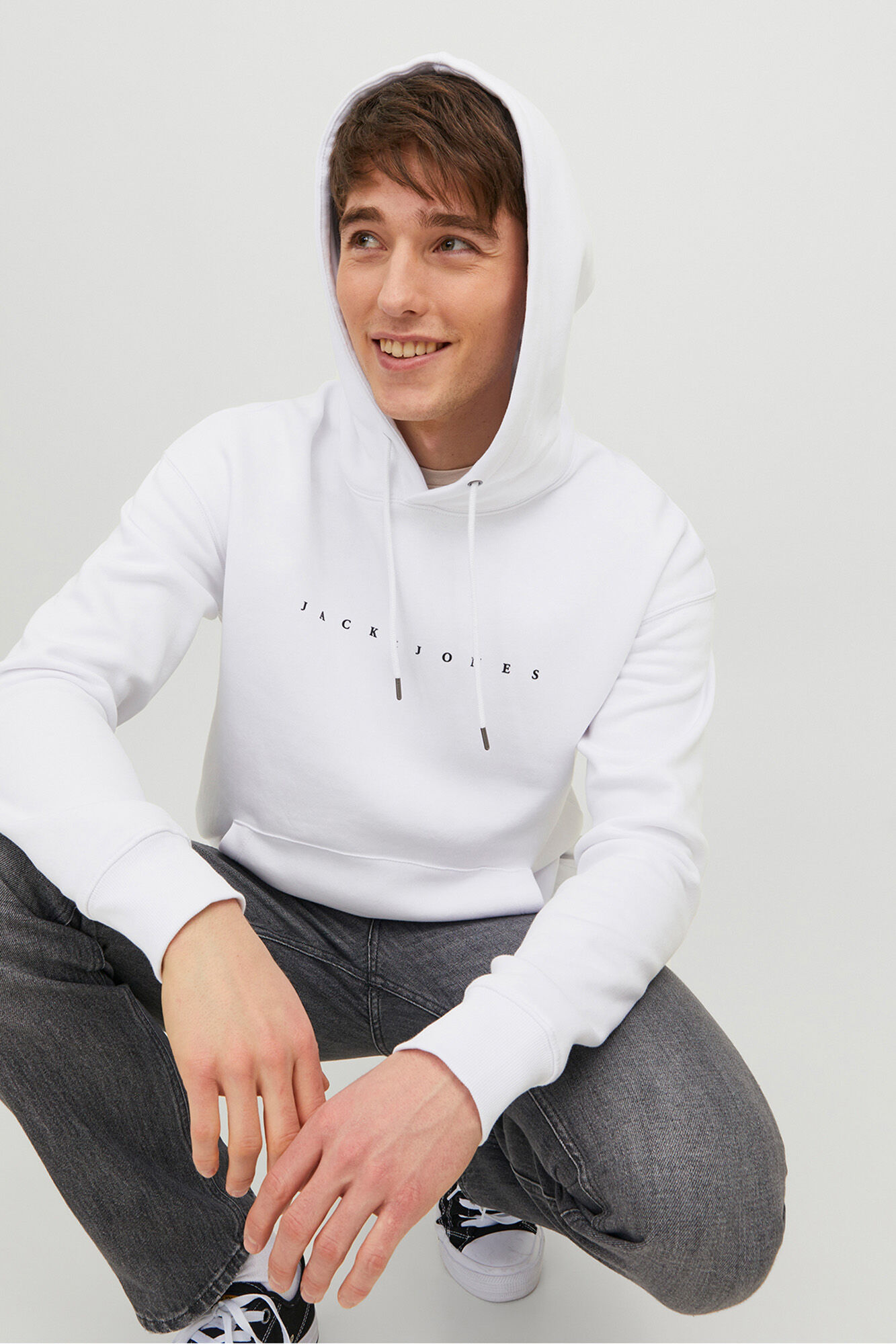 Jack & Jones Sudadera logo con capucha