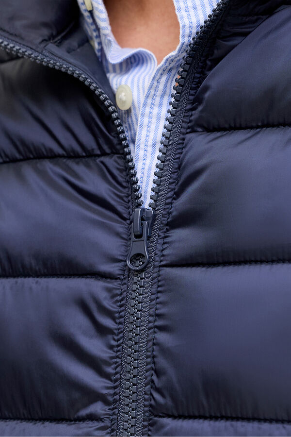 Jack & Jones Jaqueta puffer curta azul