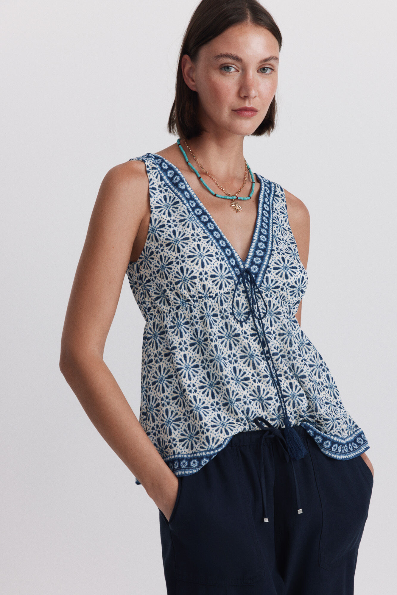 Springfield Top estampado sanefa