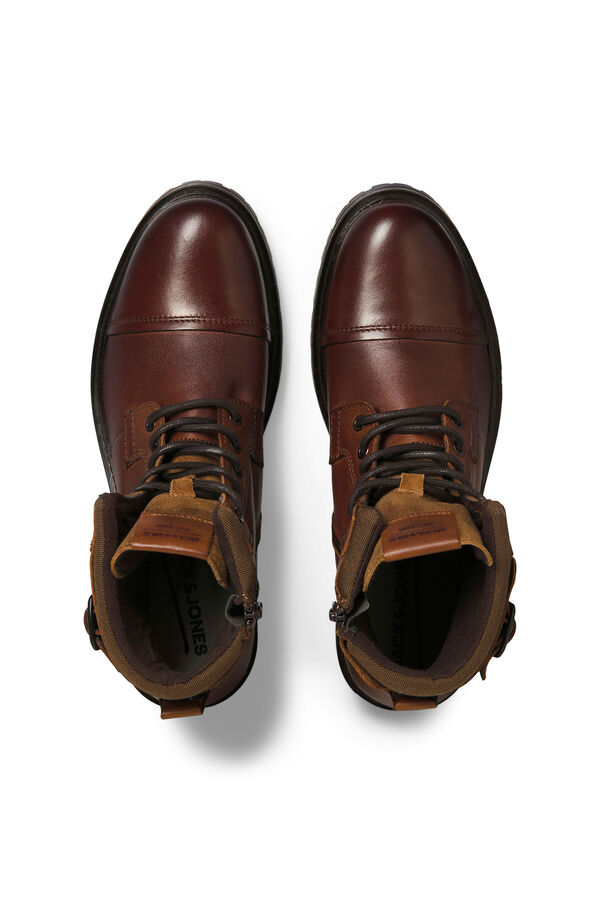 Jack & Jones Borceguí hebilla piel marrón