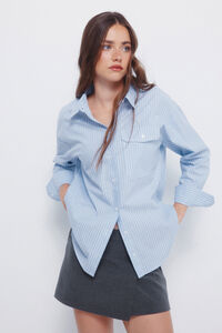 Springfield Camisa oversized bolsillo parche