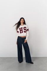 High Spirits Camisola do time do colégio branco