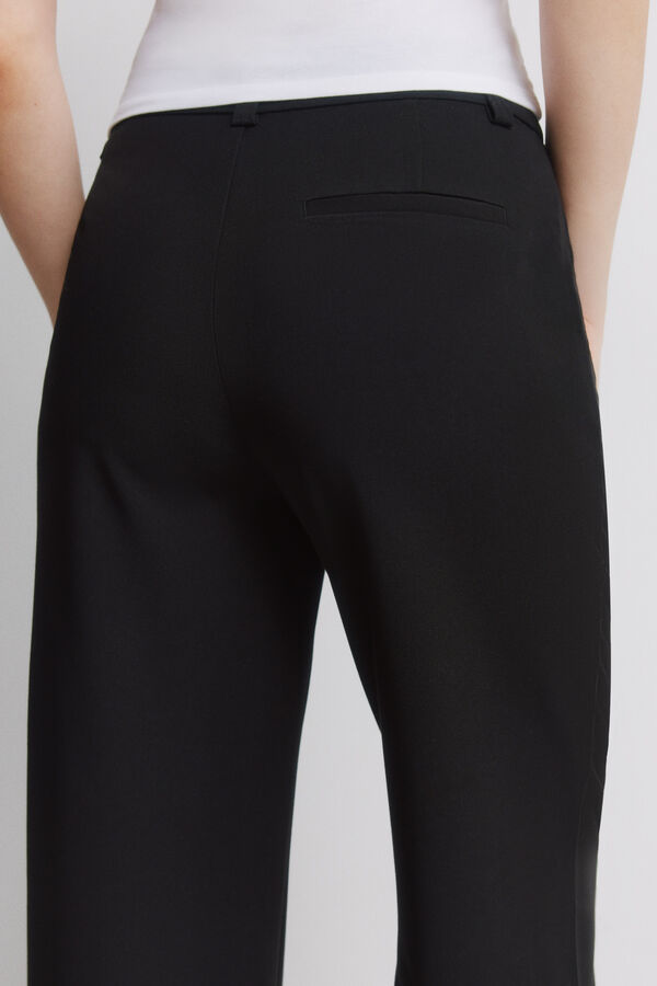 Springfield Cal&ccedil;as de alfaiataria reta preto