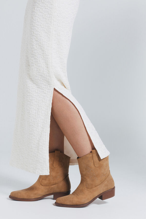 Springfield Saia midi de crochet branco