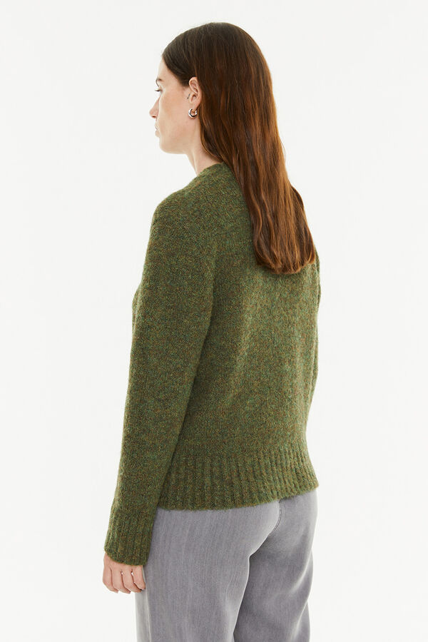 System Action Camisola de gola redonda verde