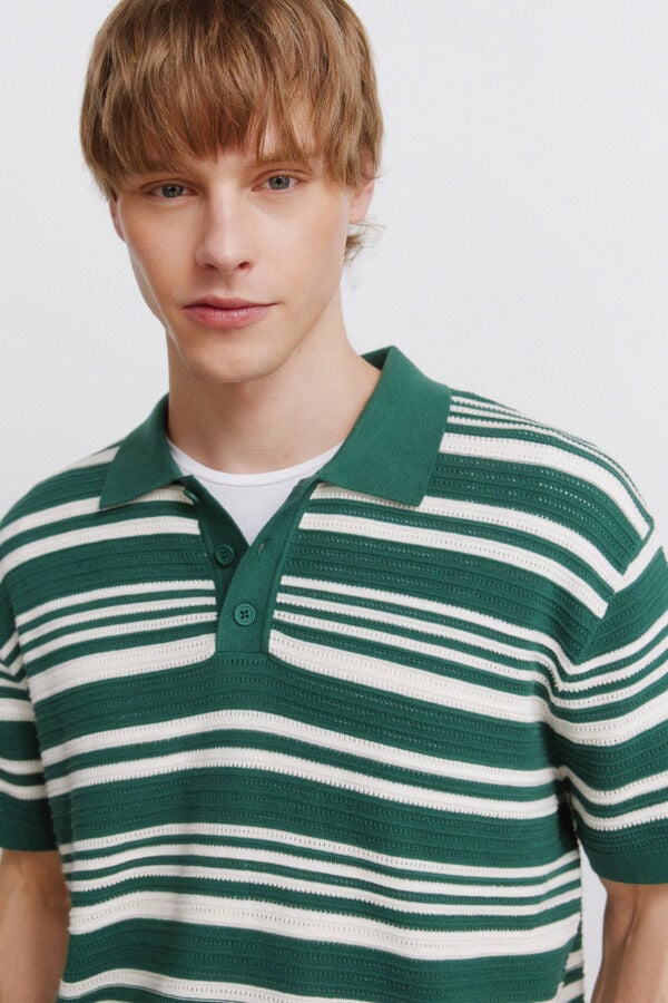 Springfield Polo estructura rayas verde