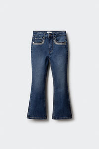 Springfield Kids Calça denim flare para meninas