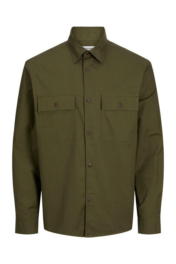 Jack & Jones Camisa Oxford grande verde