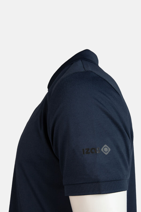 Izas Camisa polo para homem Lille com botões azul