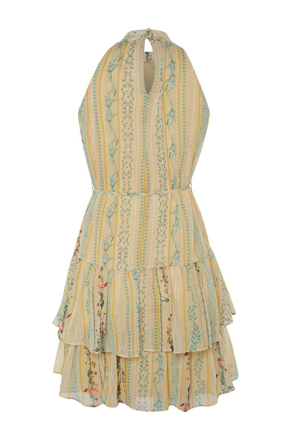 Trendyol Vestido estampado lazo amarillo