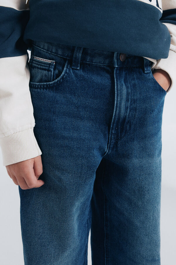 Springfield Kids Jeans reto para meninos azul