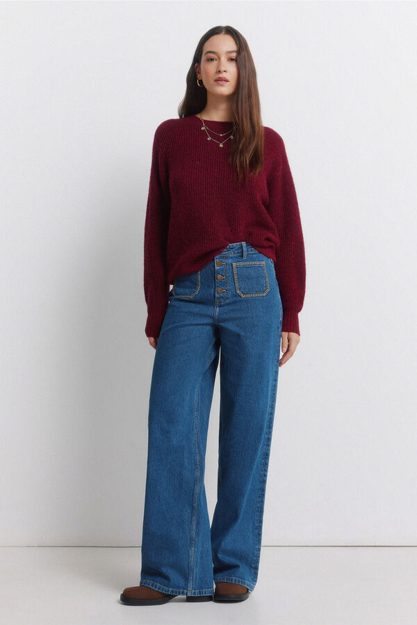 Springfield Camisola com lantejoulas vermelho