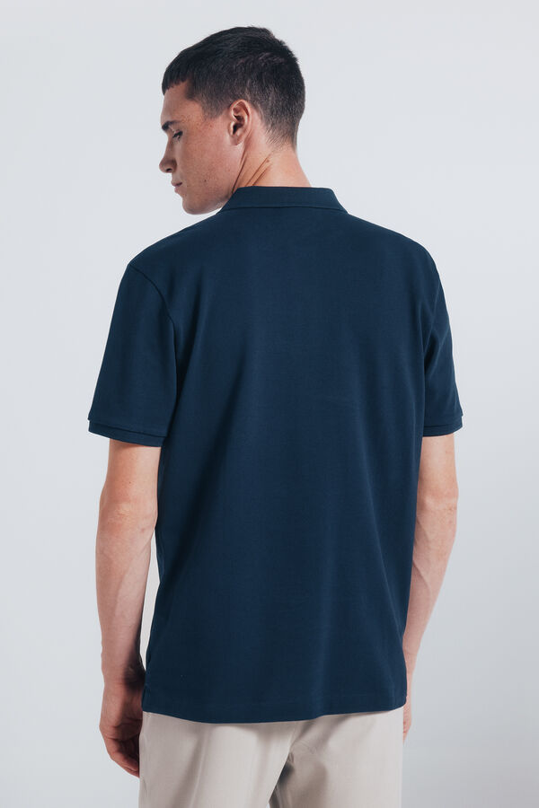 Springfield Polo piqué básico regular fit azul
