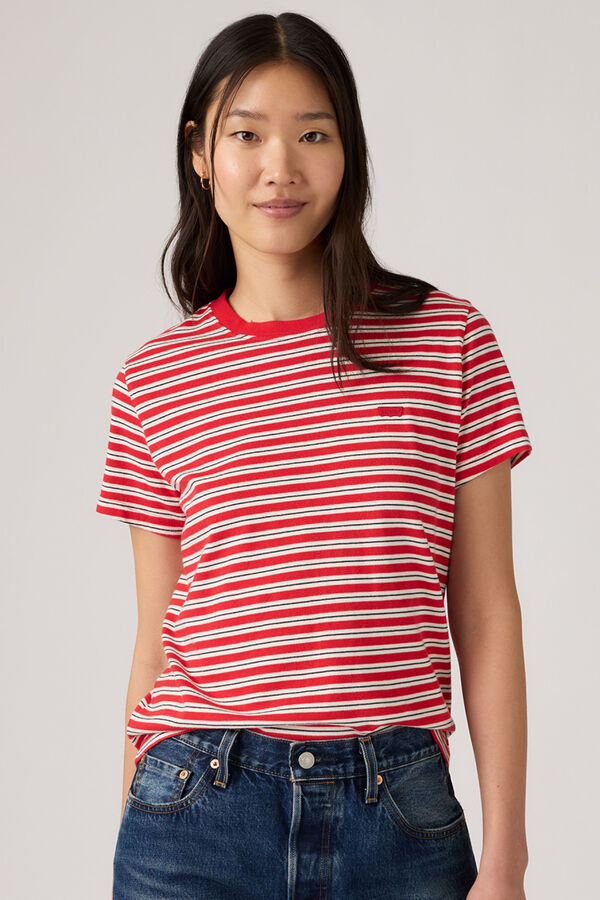 Levi's T-shirt de manga curta com logo estampado