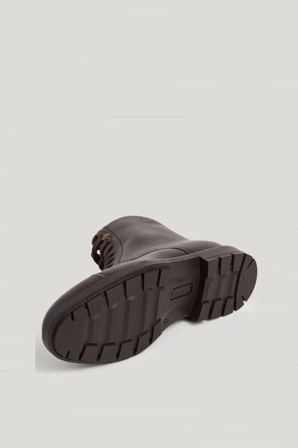Pepe Jeans Botas de pele com fecho-&eacute;clair castanho