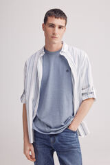Springfield Camiseta básica melange azul