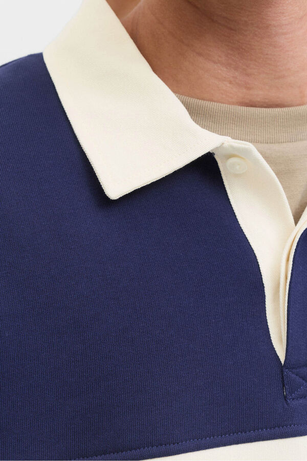 Jack & Jones Sweatshirt polo com listras azul