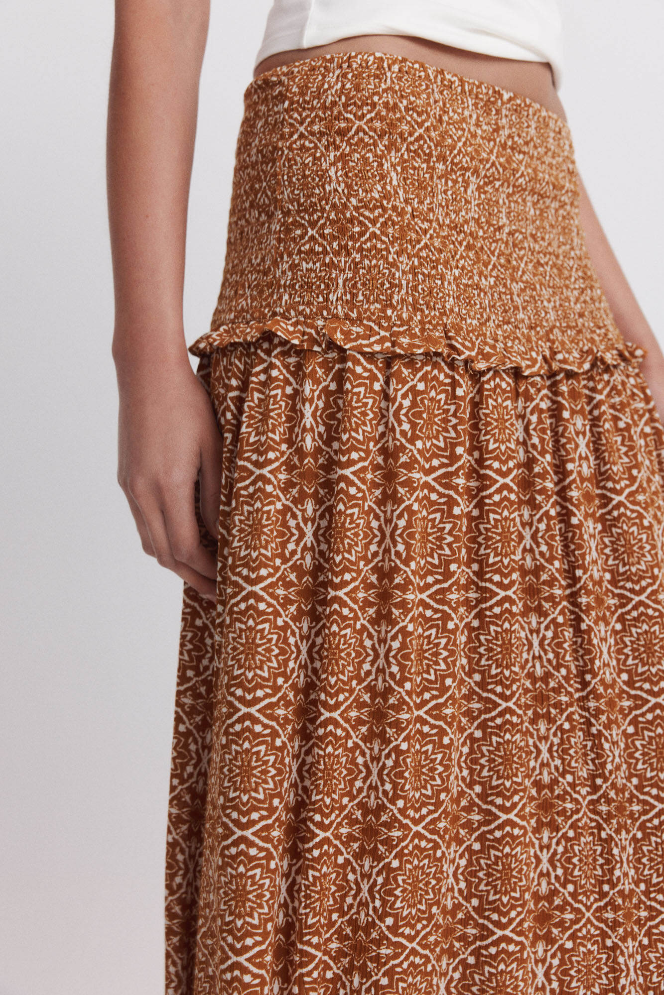 Springfield Smock waist long skirt