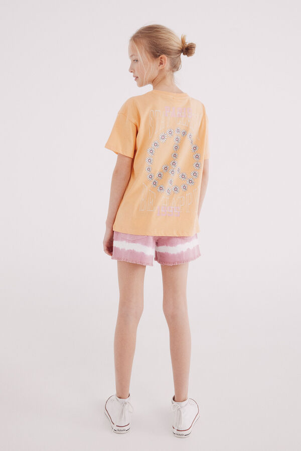Springfield Kids Shorts tie-dye rosa para meninas rosa