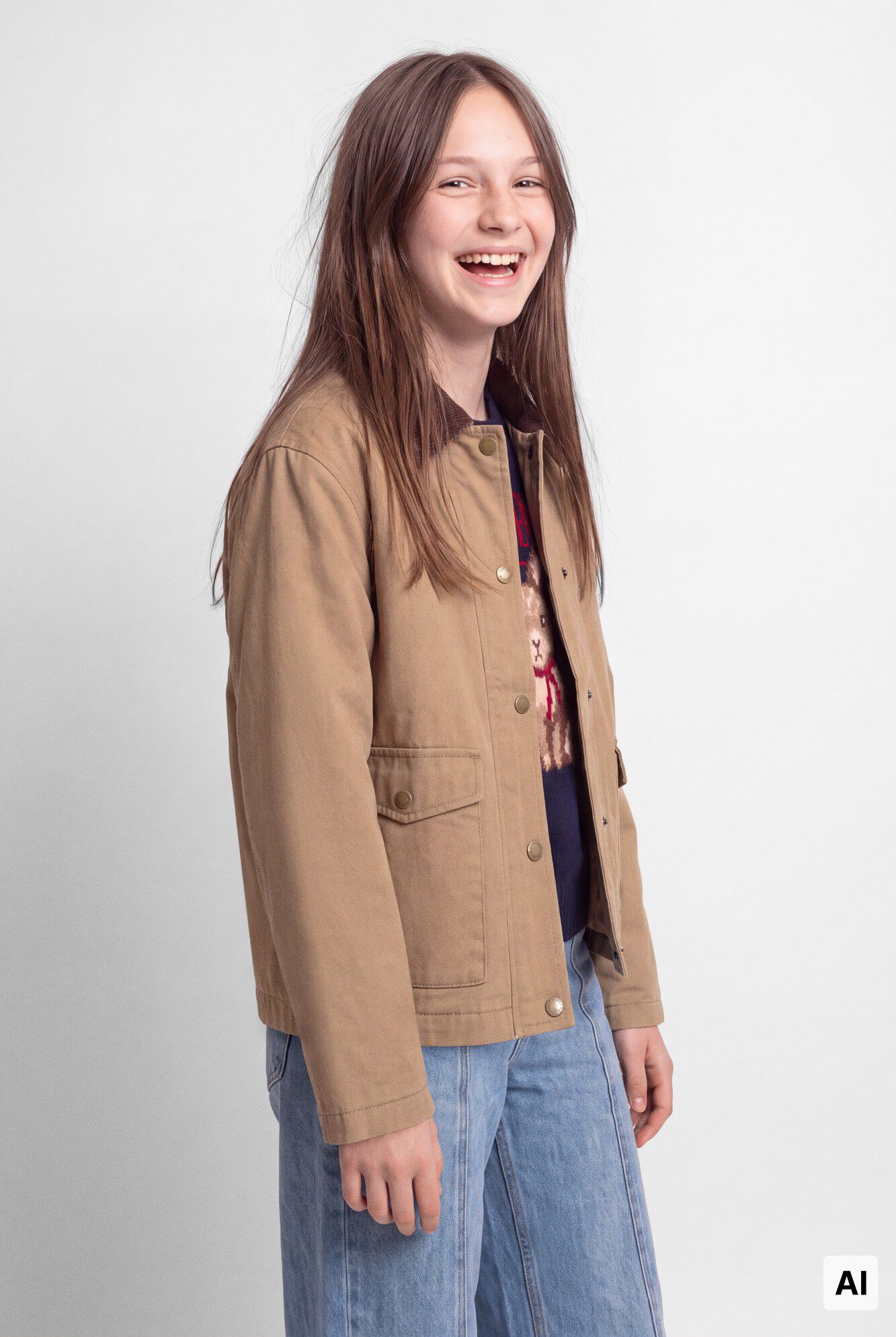 Springfield Kids Casaco encerado para menina