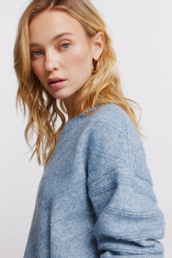 Springfield Camisola Chevron azul