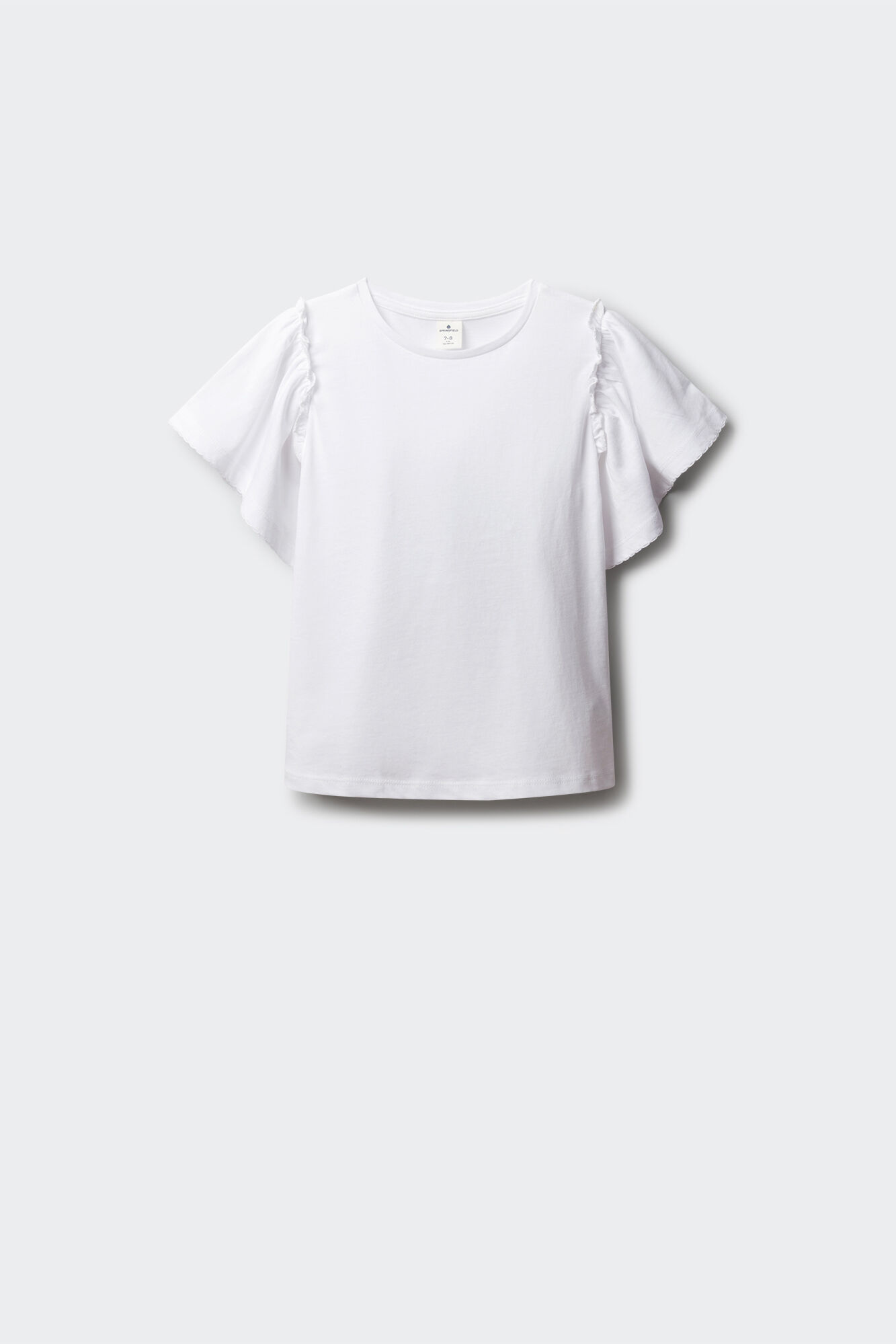 Springfield Kids T-shirt manga curta com folhos para menina