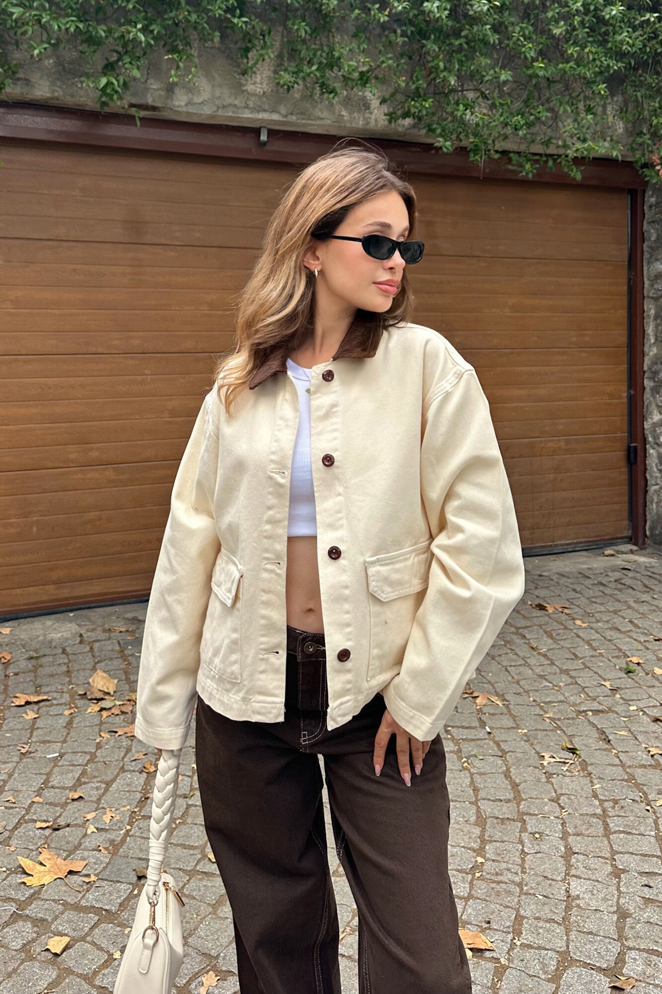 Trendyol Blazer cruzado de trespasse com bot&otilde;es duplos