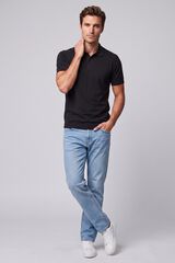 Jack & Jones Regular fit jersey polo shirt black