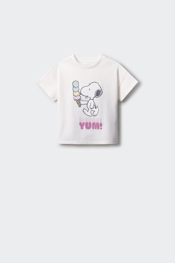 Springfield Kids T-shirt Snoopy menina branco