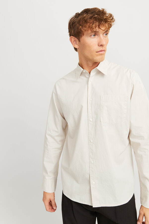 Jack & Jones Camisa relaxed fit gris