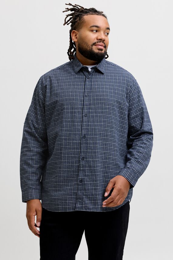 Camisa de cuadros manga larga
