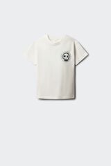 Springfield Kids T-shirt de manga curta com caveira para menino bege