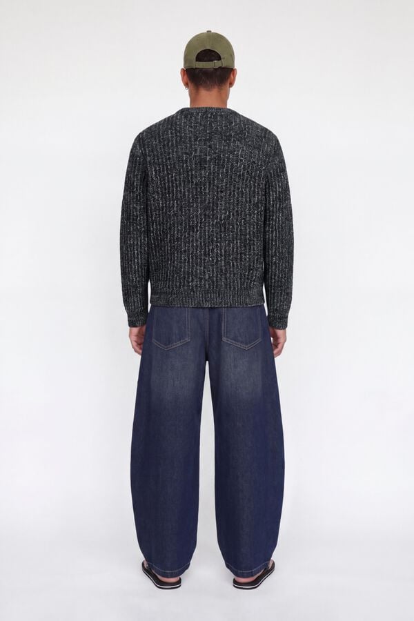 Jack & Jones Camisola regular gola redonda azul