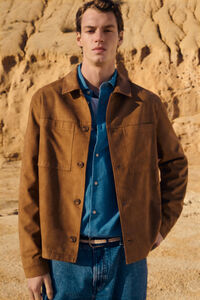 Springfield Sobrecamisa efeito camur&ccedil;a