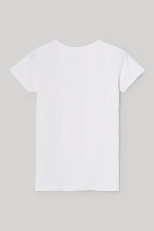 Springfield T-shirt Básica Com Logo branco