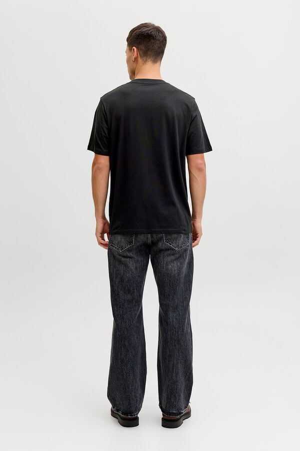 Jack & Jones T-shirt manga curta logo preto