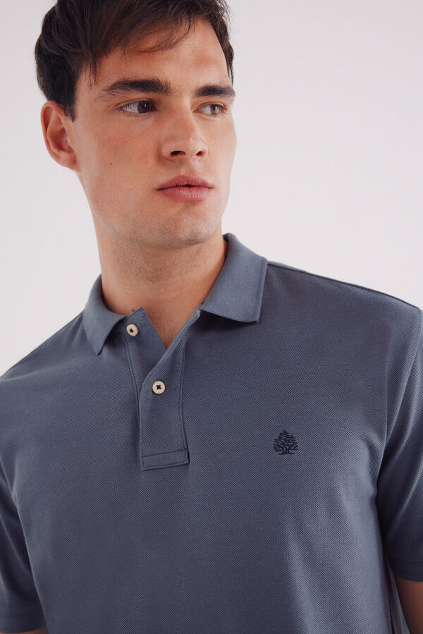 Springfield Polo piqué básico regular fit azul
